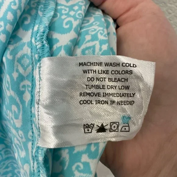 Coolibar Womens UPF Button Up Shirt Dress Size XXL Blue Beach Swim Cover-up - Picture 11 of 12